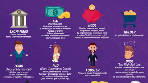 terminologia infografia glosario criptomonedas