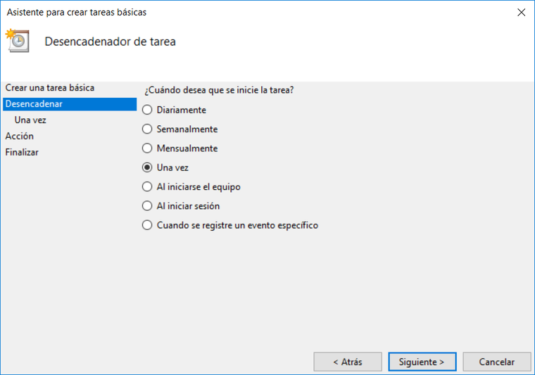 crear tarea basica periodicidad