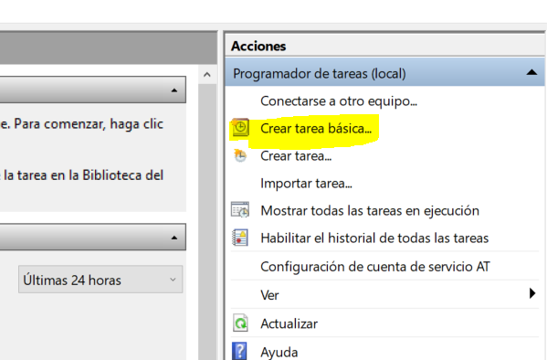 crear tarea basica