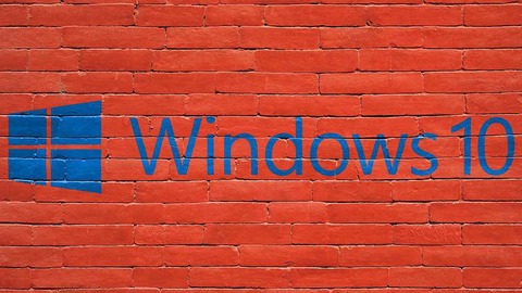 windows 10 pared ladrillo