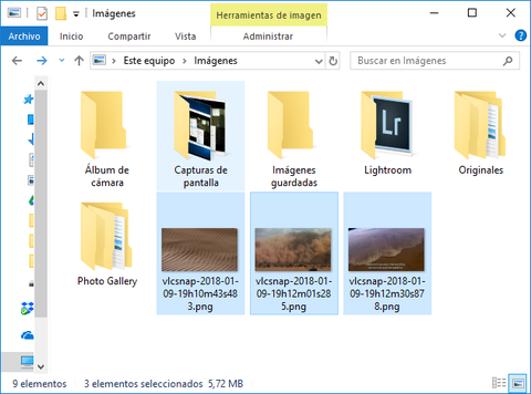 captura pantalla vlc localizacion ficheros