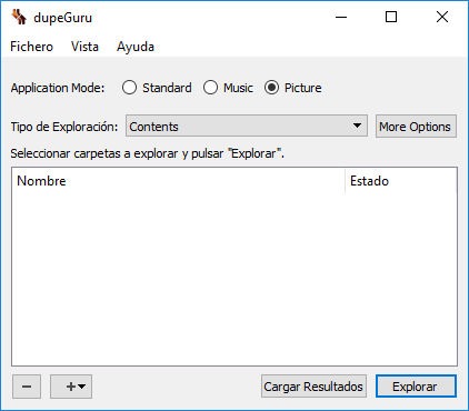 encontrar y borrar fotrografias duplicadas dupeguru
